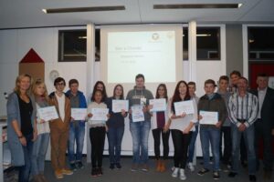 Teilnehmende Schüler der AG Chefsessel an der Realschule Wolfach